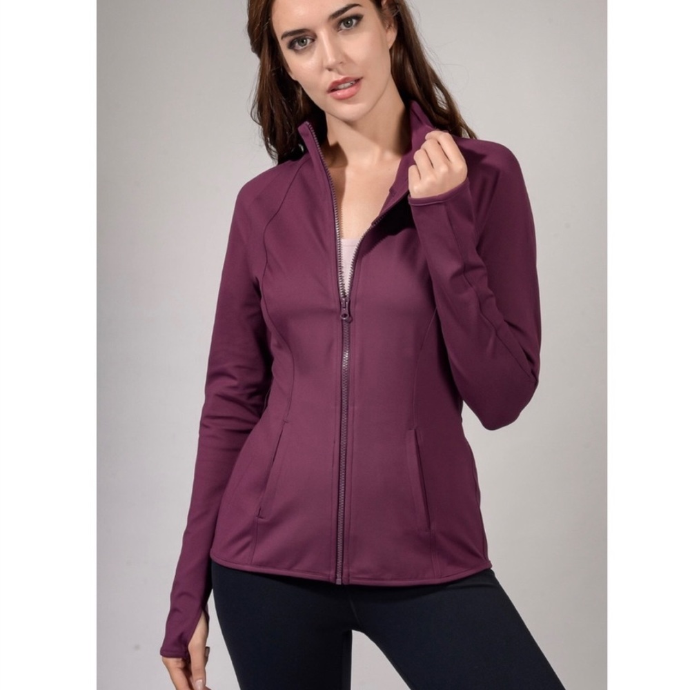 Yogalicious | Womens Ultra Soft Lightweight Full Zip Yoga Jacket with Pockets